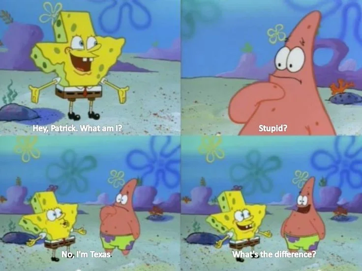 hey, Patrick. What am I?  meme template