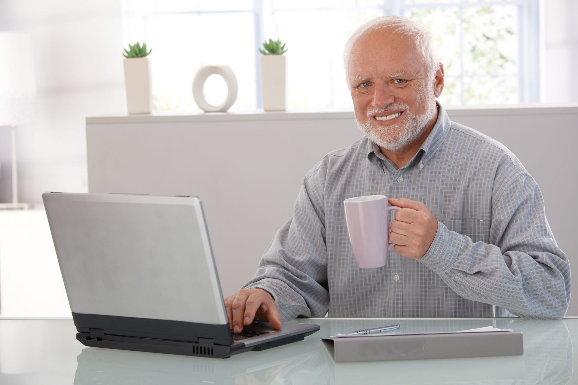 Hide the pain Harold (large)  meme template