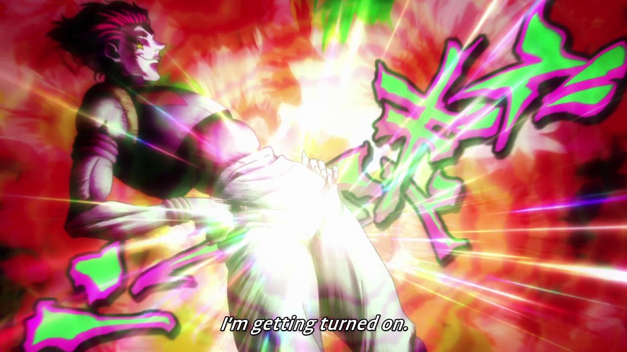 hisoka I'm getting turned on  meme template