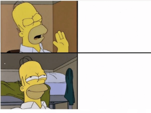 Homer Simpson Drake Meme Template  meme template