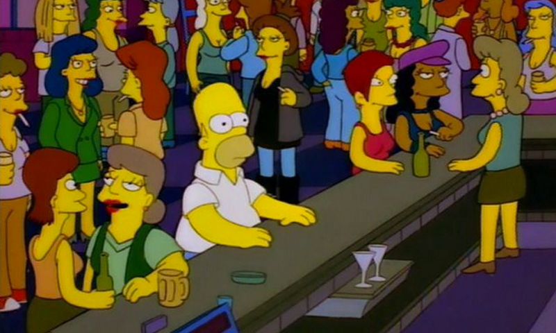 Homer Simpsons in bar  meme template