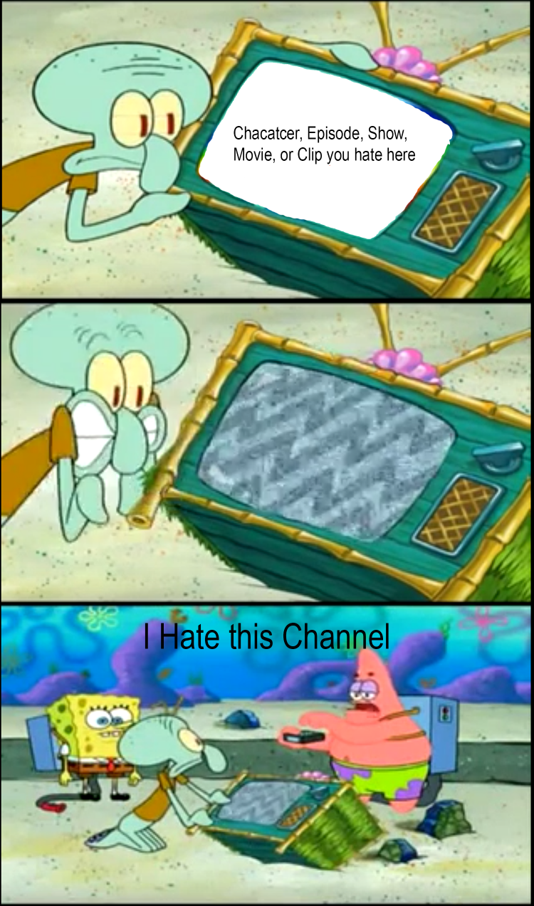 I hate this channel  meme template