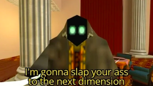 I'm gonna slap your ass to the next dimension  meme template
