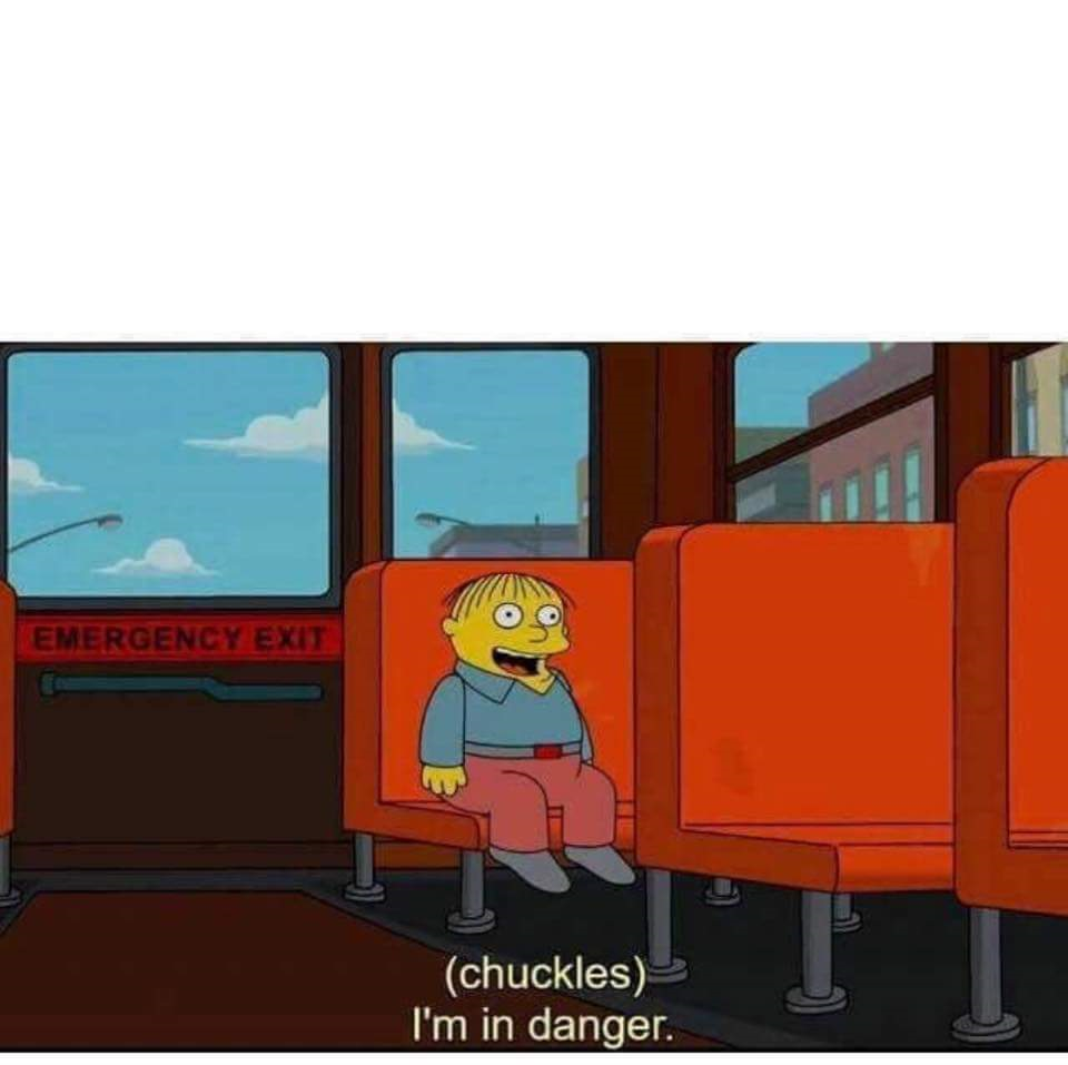 I'm in danger  meme template