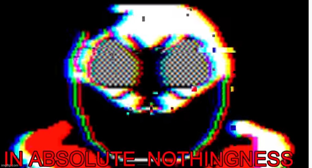 in absolute nothingness  meme template
