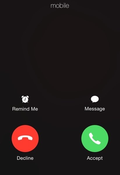 Incoming call meme template