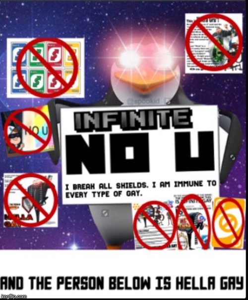 Infinite No U  meme template