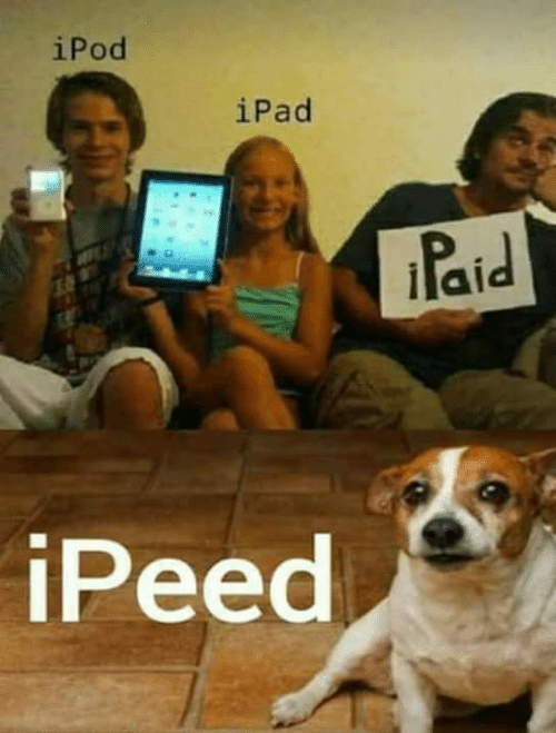 Ipod, Ipad, Ipaid, Ipeed,Blank  meme template