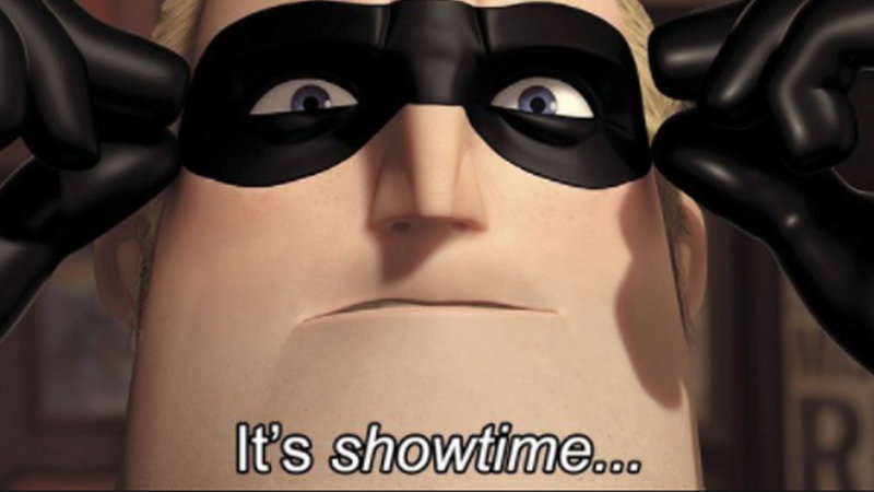 It's showtime meme template
