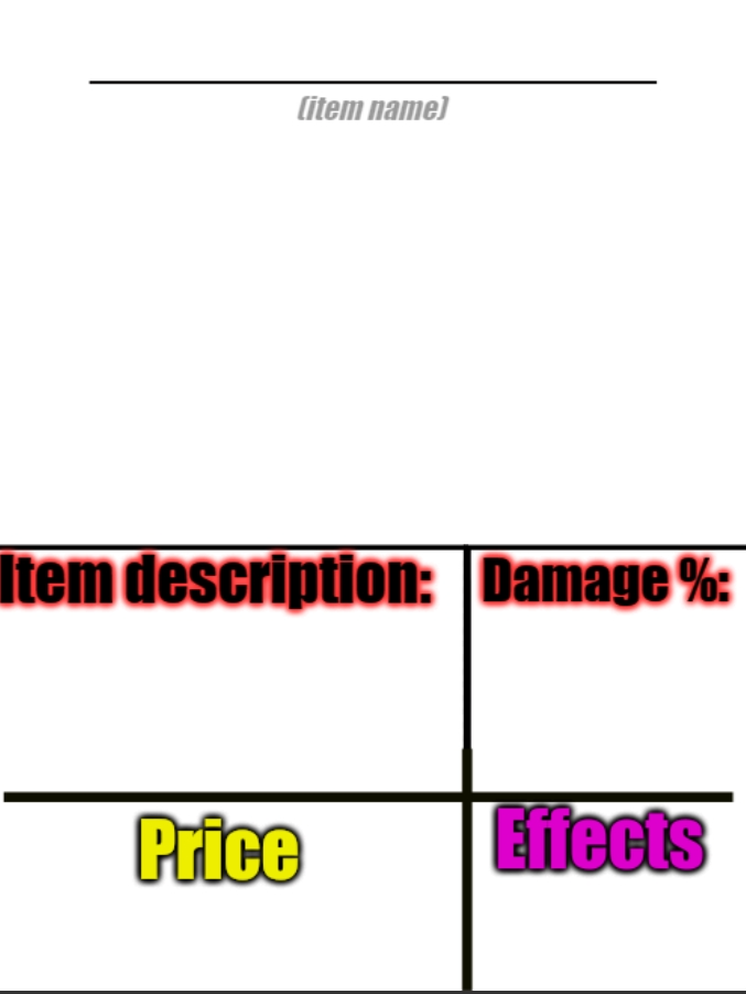 Item-shop extended  meme template