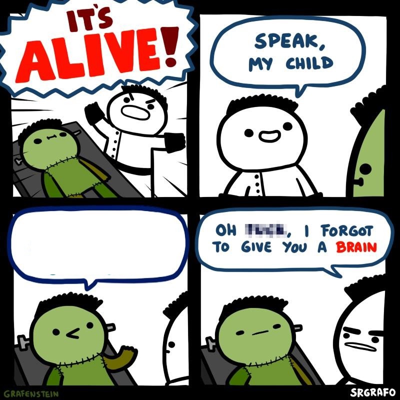 It's alive  meme template