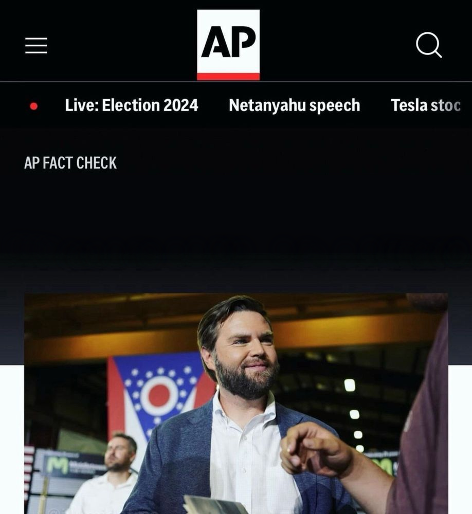 JD Vance AP fact check meme template