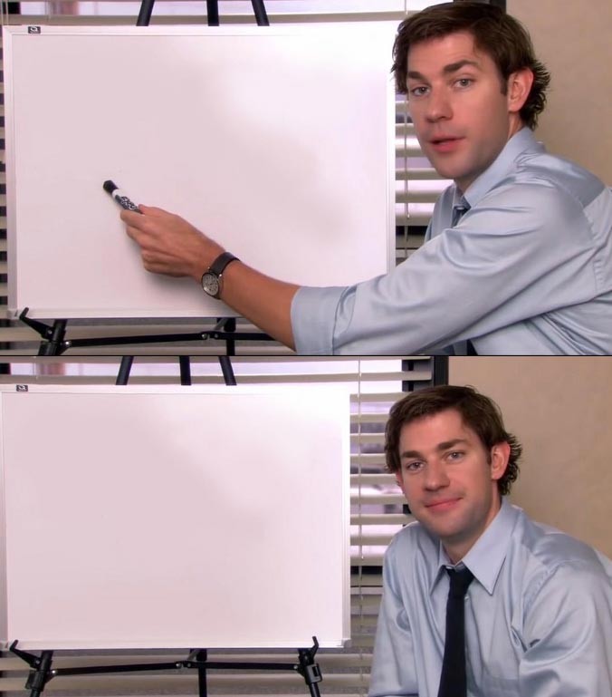 Jim Halpert Explains meme template