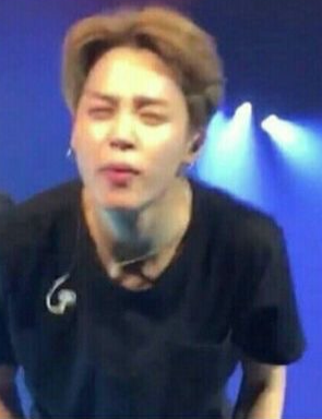 Jimin squinting  meme template