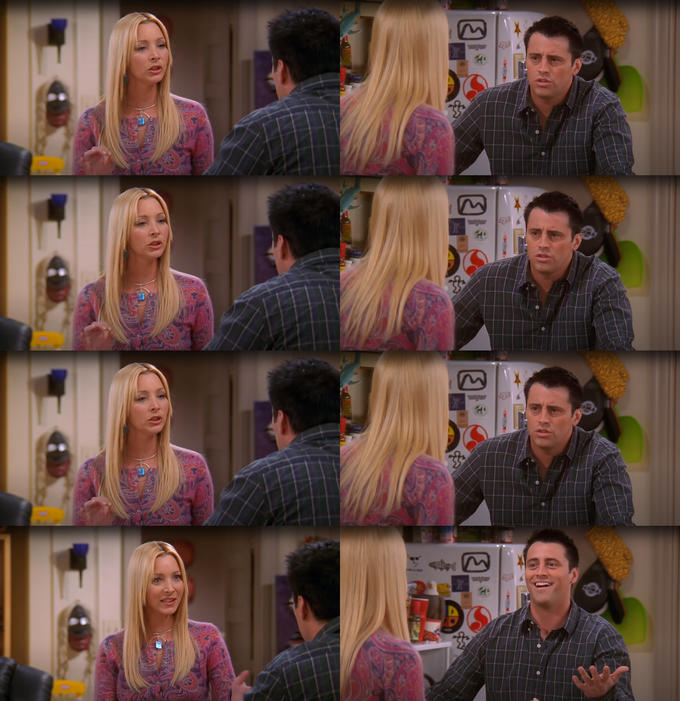Joey Repeat After Me meme template