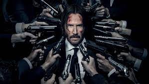 John Wick surrounded by guns  meme template