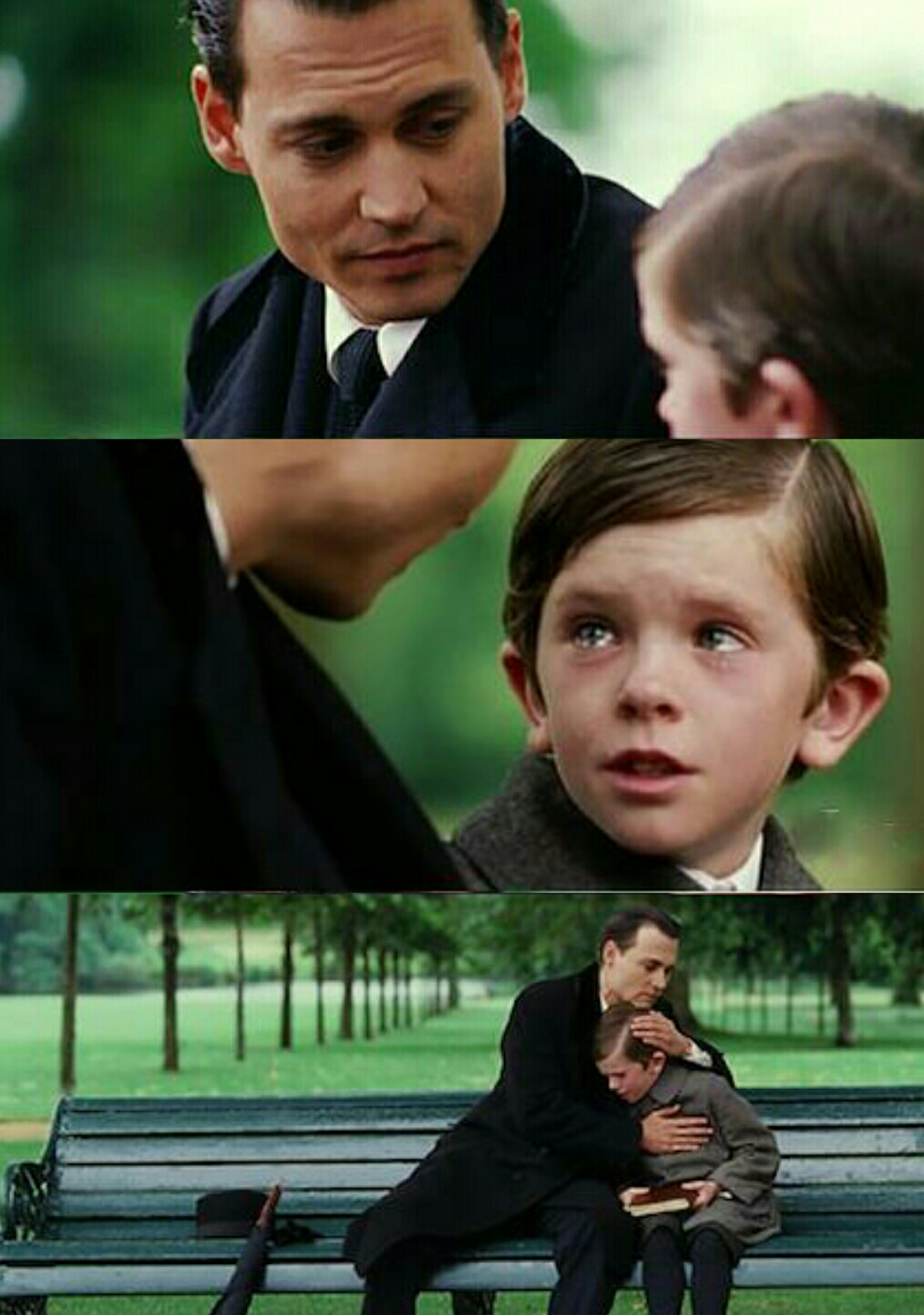 Johnny Depp and kiddo, Depp first  meme template