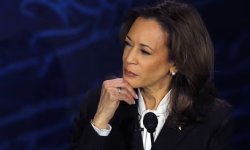 Kamala Harris chin pose meme template