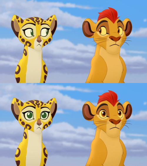Kion and Fuli Side-eye  meme template