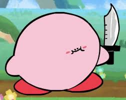 Kirby with a knife blank template  meme template
