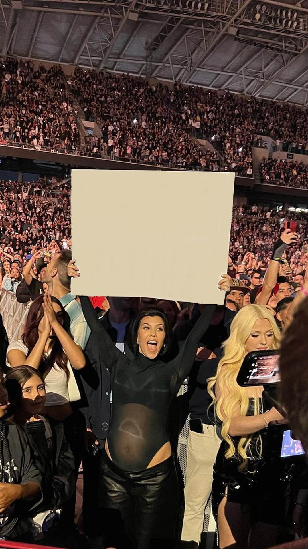 Kourtney Sign meme template