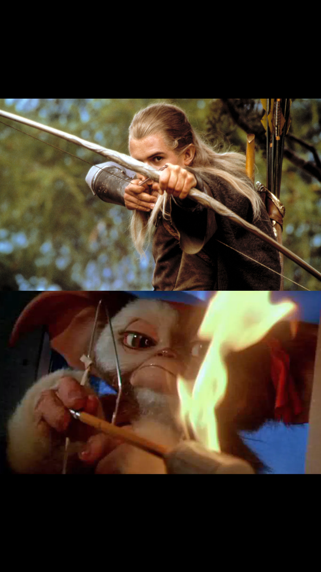 Legolas and Gizmo  meme template