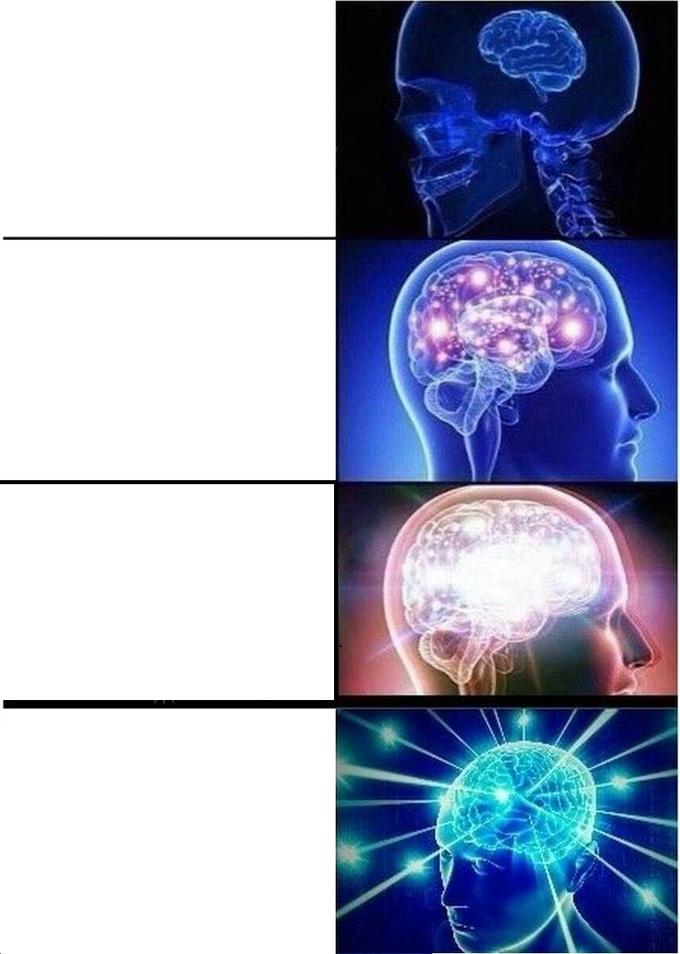 levels of intelligence  meme template