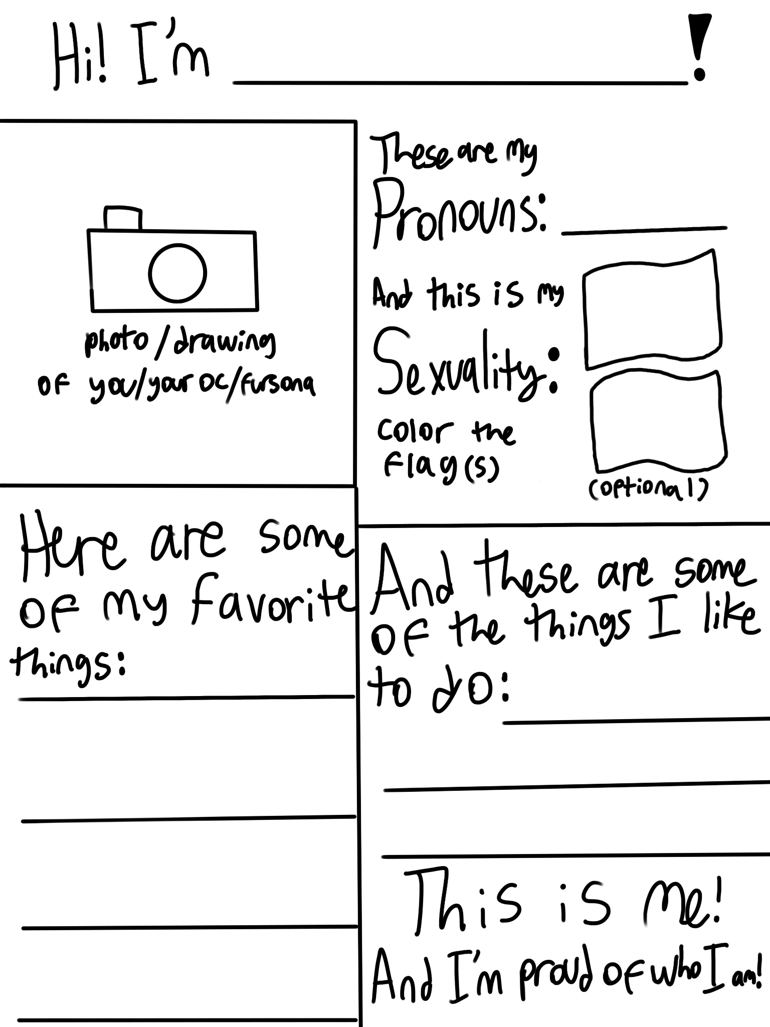 Lgbtq stream account profile  meme template
