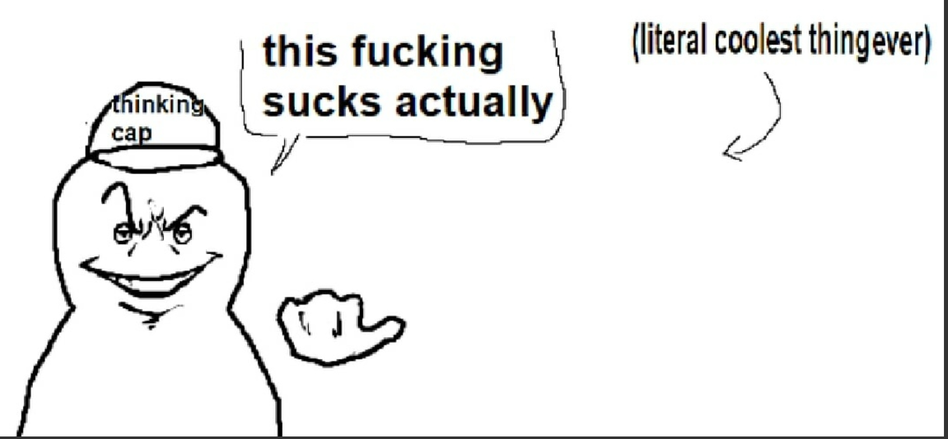 Litteraly the coolest thing ever(blank) meme template
