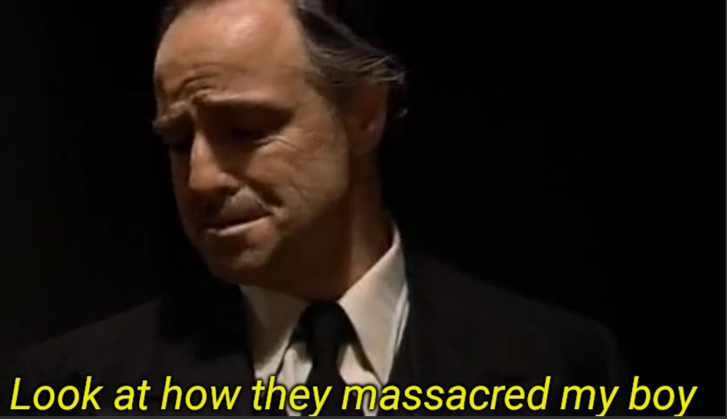 Look at how they massacred my boy  meme template