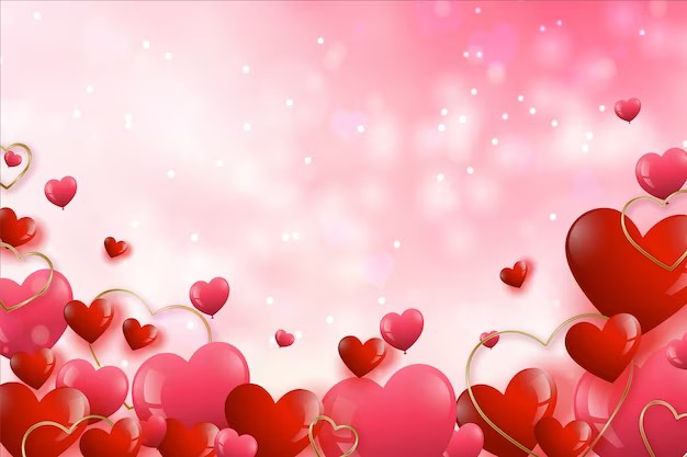 Lots of Hearts Background meme template