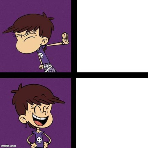 Luna Loud Disagree and Agree  meme template