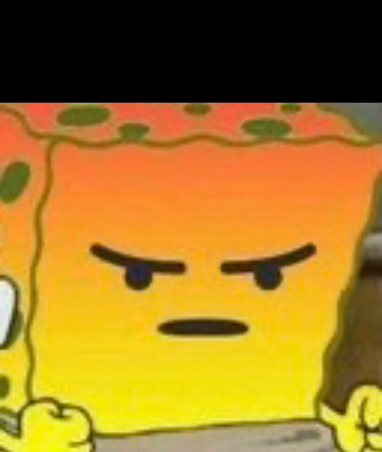 Mad spongebob  meme template