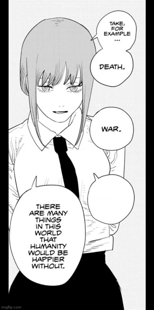 Makima things That the world would be better without  meme template