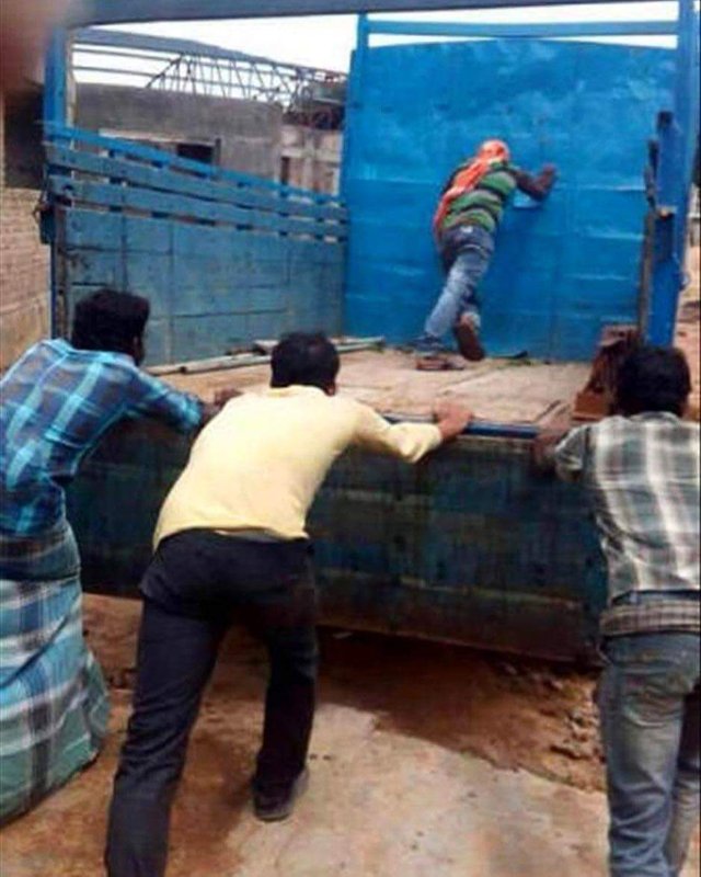 man pushing truck  meme template
