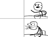 Man Spiting Out Cereal  meme template