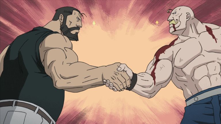 Manly Handshake  meme template