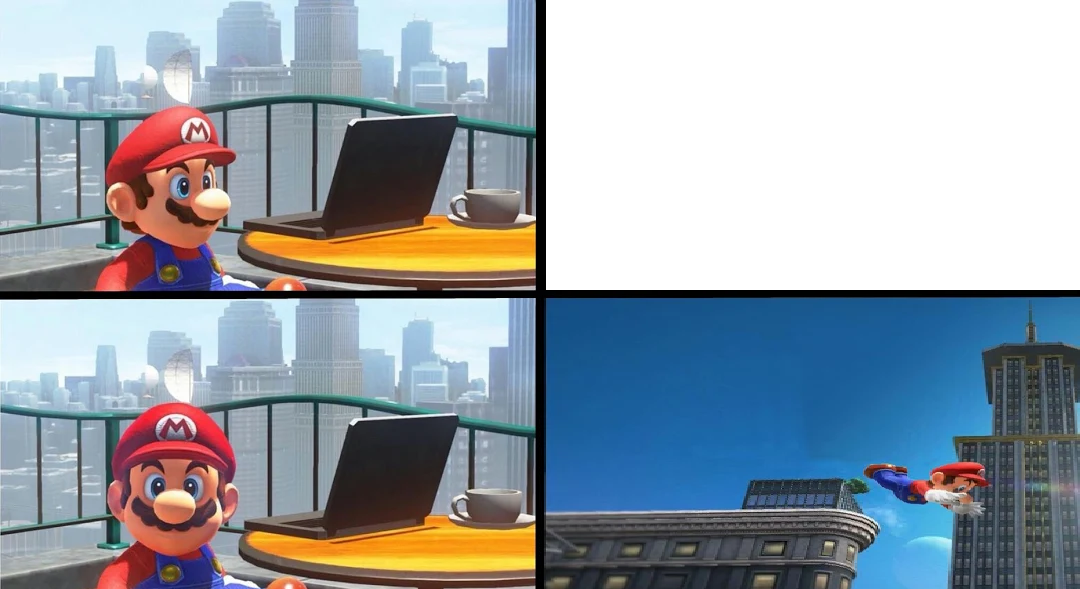 Mario Bails  meme template