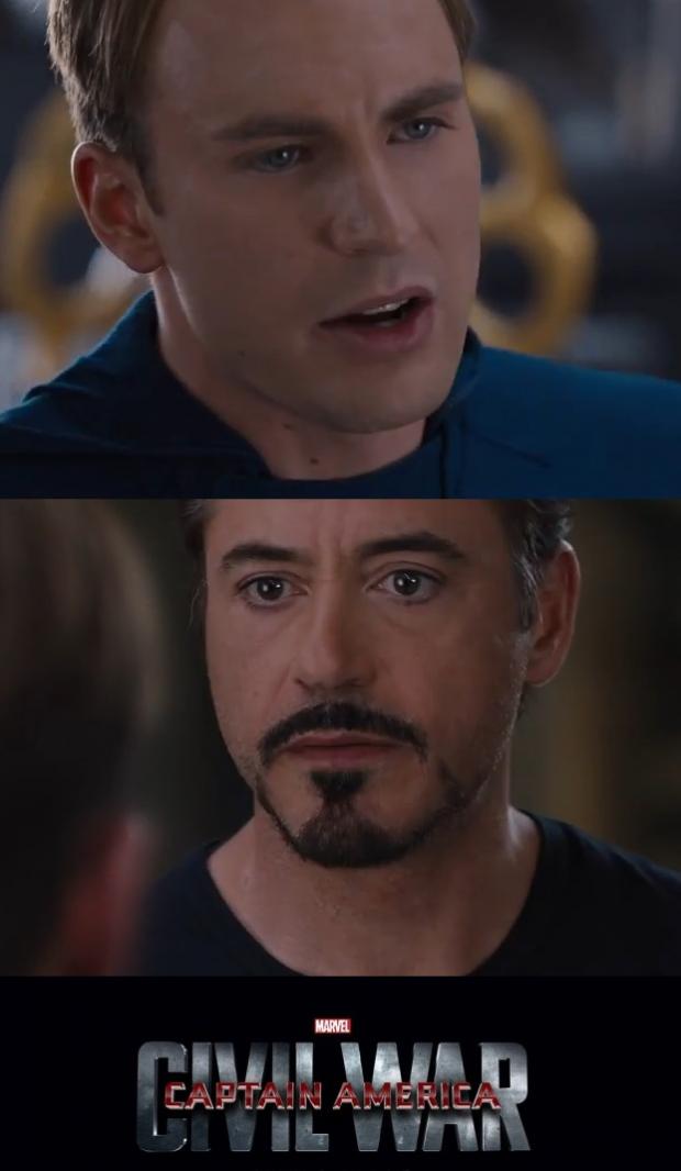 Marvel Civil War meme template