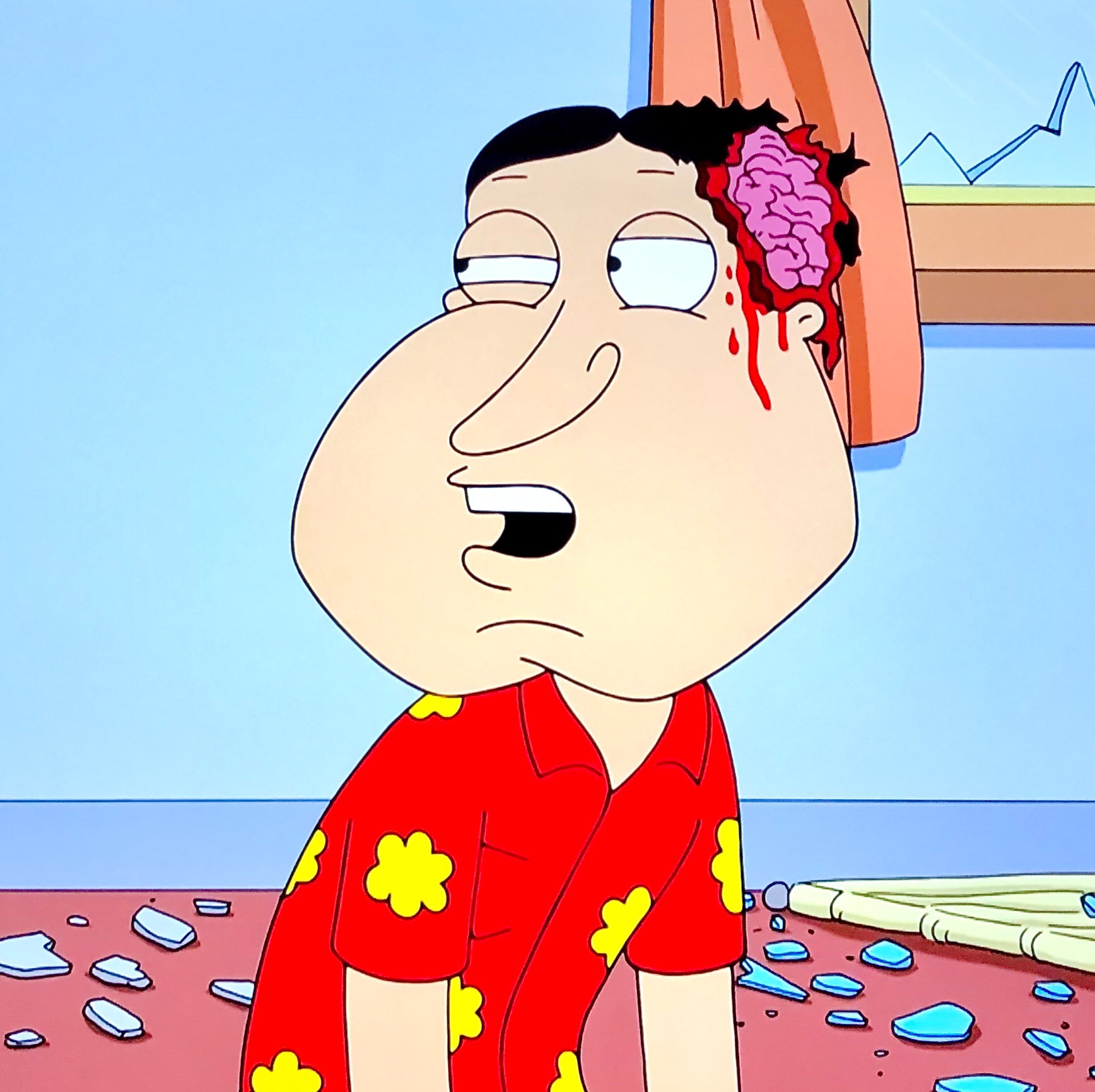Massive Head Wound  meme template