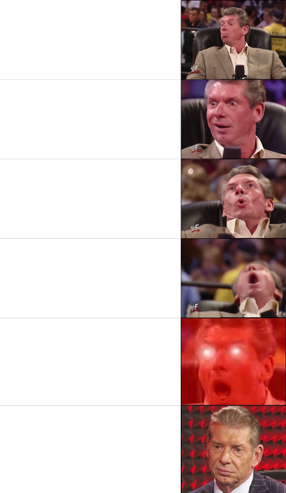 McMahon Tier 5, but he gets disappointed in the end  meme template