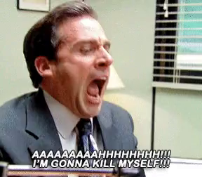 Michael Scott I'm gonna kill myself  meme template