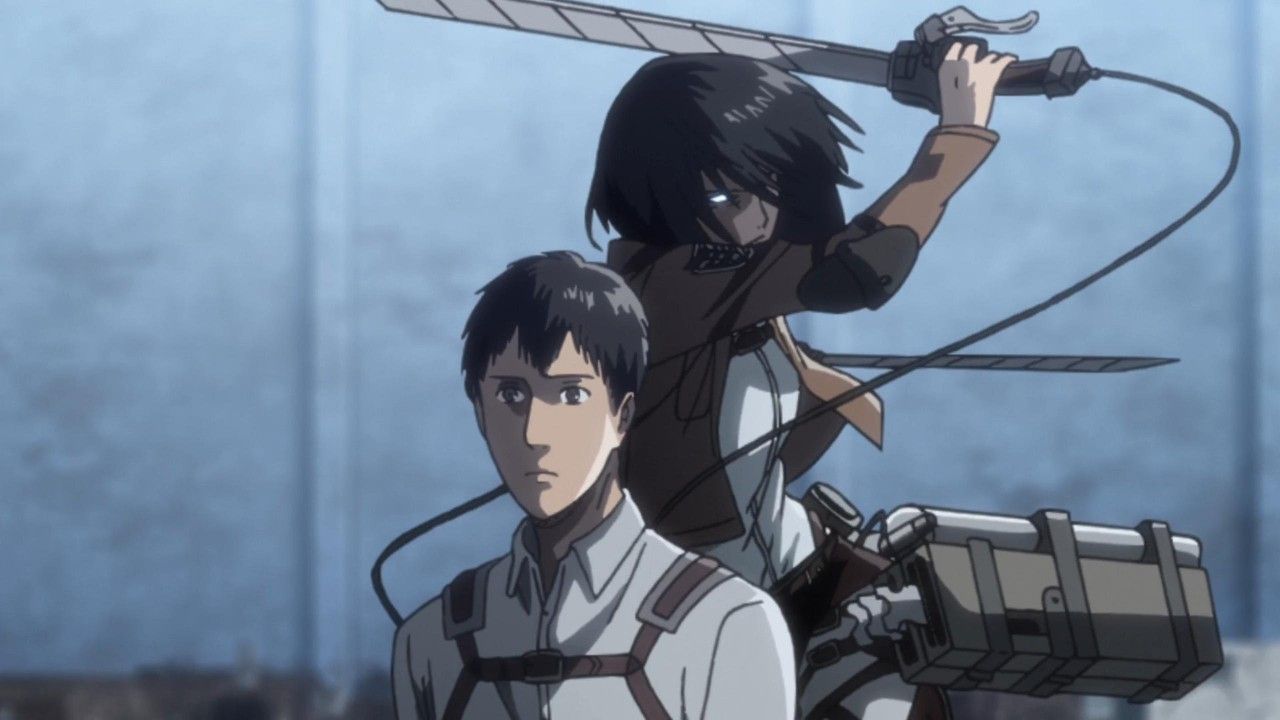 Mikasa slash Marco  meme template