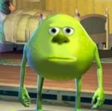 Mike wasowski sully face swap  meme template