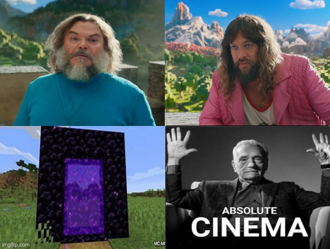 Minecraft Movie Popular Character Plot Twist Portal Introduction meme template