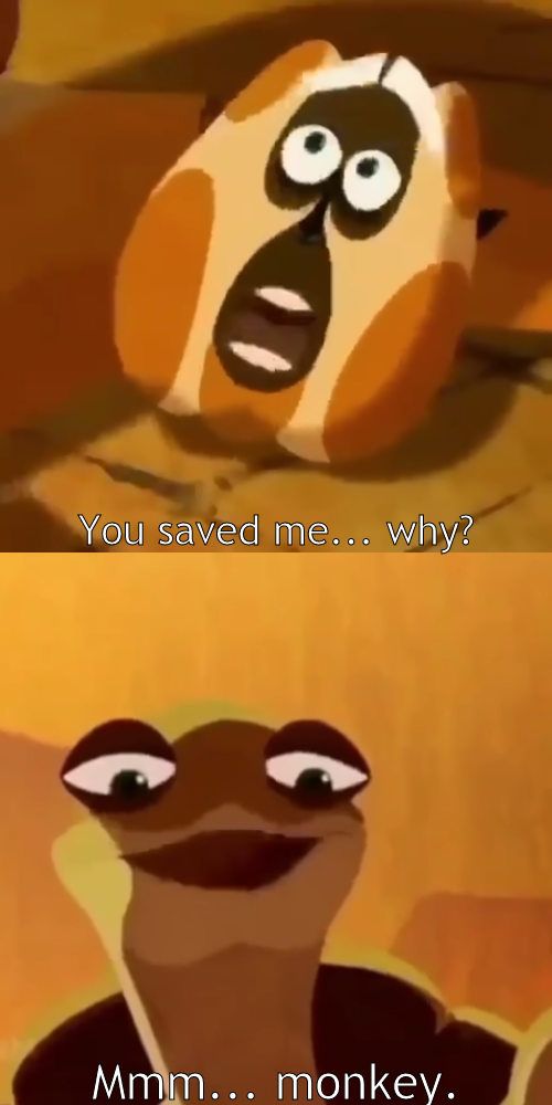 Mmm... Monkey  meme template