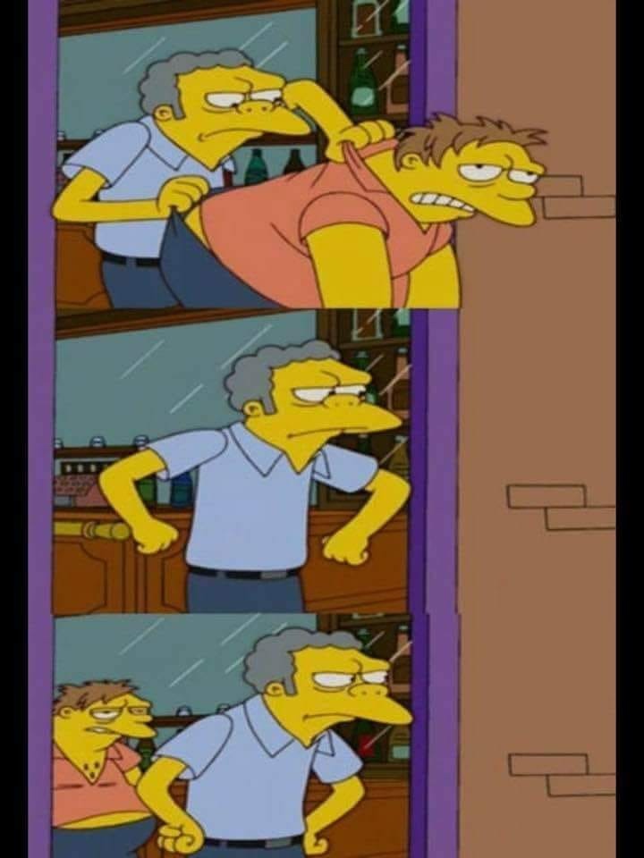 Moe and Barney  meme template