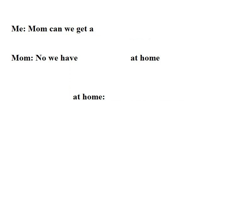 Mom Can We Get X  meme template