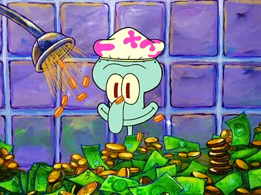 Money Bath  meme template