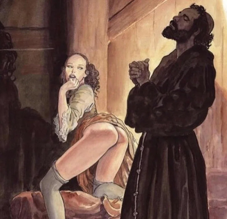 Monk Temptation meme template